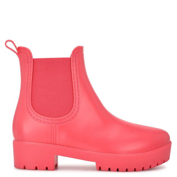 Nine West Rainy Chelsea Pink Rain Boots | Ireland 42B25-1D55